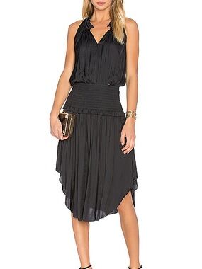 Ulla Johnson Black Midi Dress